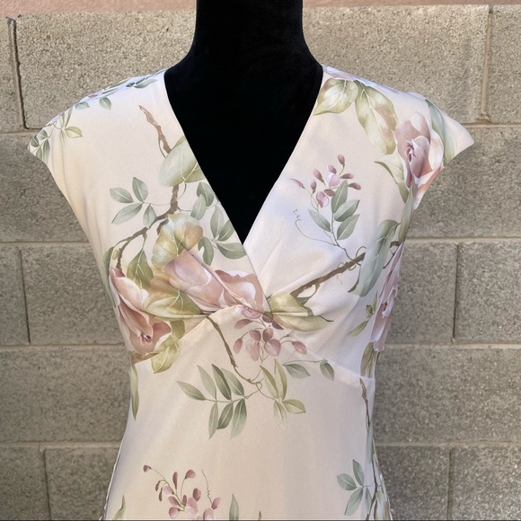 Vintage Kathy Roberts Floral Formal Dress - Picture 4 of 16